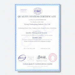 桃花江竹材-ISO9001英文版證書(shū)